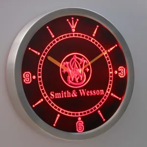 Smith & Wesson LED Neon Wall Clock