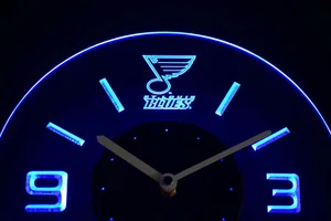 St. Louis Blues Modern LED Neon Wall Clock