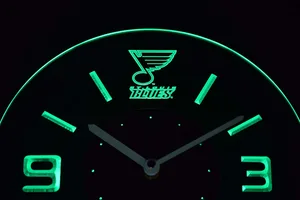 St. Louis Blues Modern LED Neon Wall Clock
