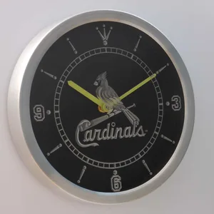 St Louis Cardinals LED Neon Wall Clock