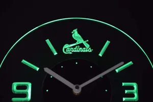 St Louis Cardinals Modern LED Neon Wall Clock