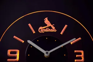 St Louis Cardinals Modern LED Neon Wall Clock