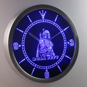 Star Wars   Boba Fett LED Neon Wall Clock