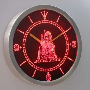 Star Wars   Boba Fett LED Neon Wall Clock