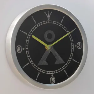 Stargate Earth Glyph LED Neon Wall Clock