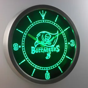 Tampa Bay Buccaneers LED Neon Wall Clock
