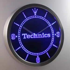 Technics LED Neon Wall Clock