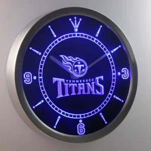 Tennessee Titans LED Neon Wall Clock