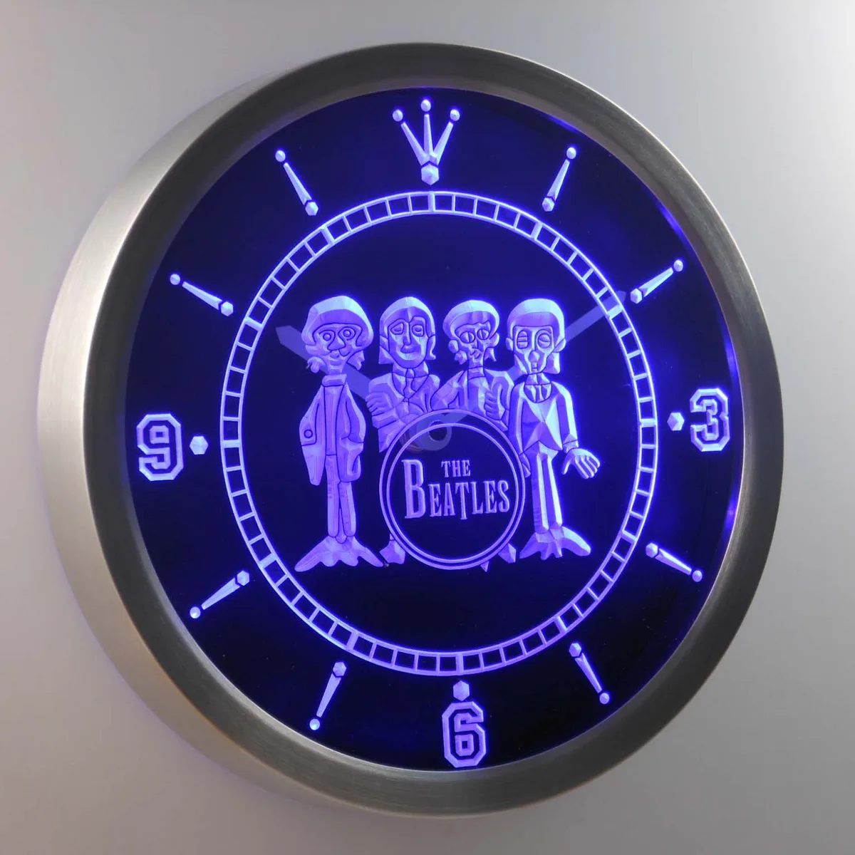 The Beatles Drum LED Neon Wall Clock