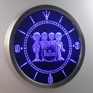 The Beatles Drum LED Neon Wall Clock