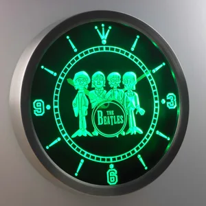 The Beatles Drum LED Neon Wall Clock