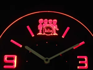 The Beatles Drum Modern LED Neon Wall Clock