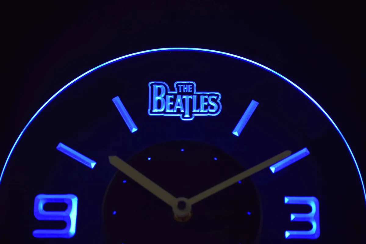 The Beatles Modern LED Neon Wall Clock