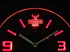 Tooheys New Modern LED Neon Wall Clock