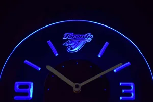 Toronto Blue Jays Modern LED Neon Wall Clock