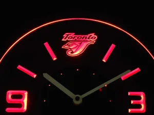 Toronto Blue Jays Modern LED Neon Wall Clock