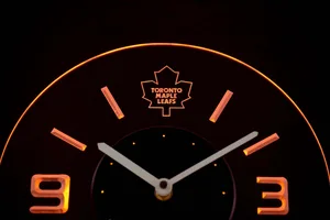 Toronto Maple Leafs Modern LED Neon Wall Clock