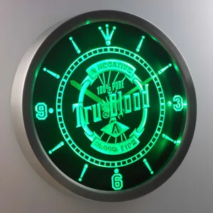 True Blood   Tru Blood Soda LED Neon Wall Clock