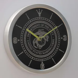 US Marine Corps LED Neon Wall Clock