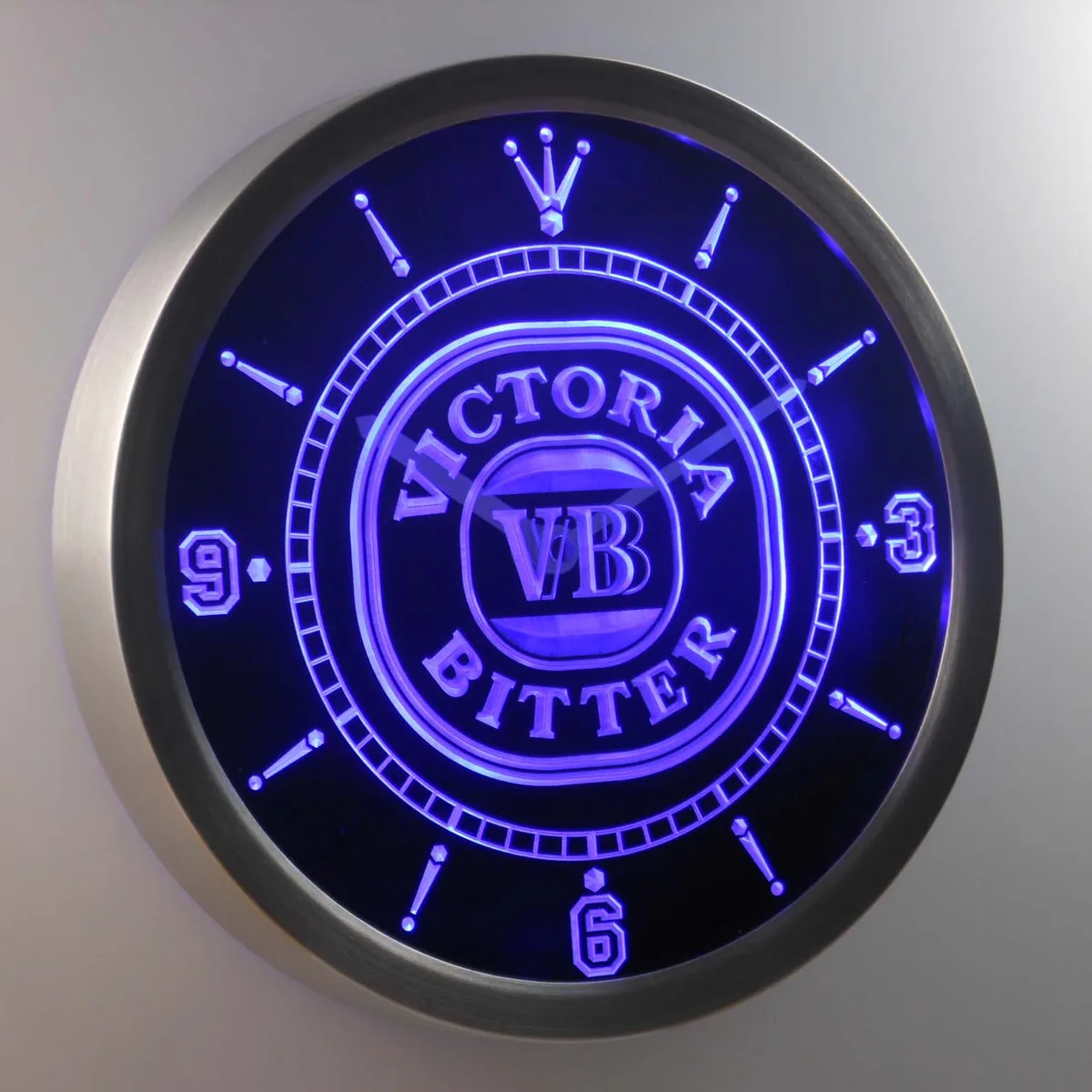 Victoria Bitter LED Neon Wall Clock