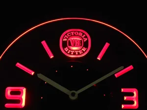 Victoria Bitter Modern LED Neon Wall Clock