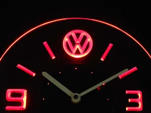 Volkswagen Modern LED Neon Wall Clock