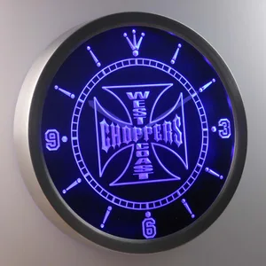 West Coast Choppers LED Neon Wall Clock