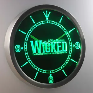 Wicked The Musical LED Neon Wall Clock