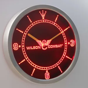 Wilson Combat LED Neon Wall Clock