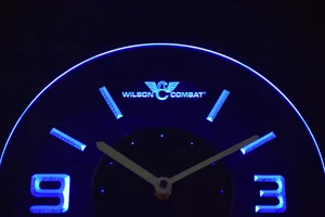 Wilson Combat Modern LED Neon Wall Clock
