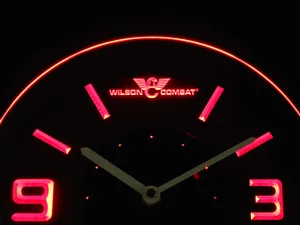 Wilson Combat Modern LED Neon Wall Clock