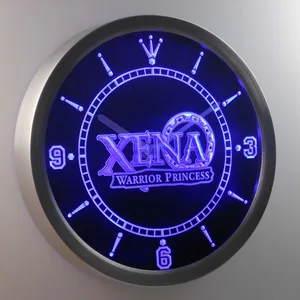 Xena Warrior Princess   LED Neon Wall Clock
