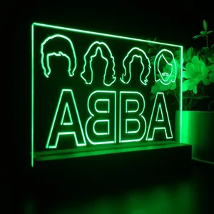 Abba Logo LED Desk Light