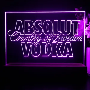 Absolut Vodka Country Of Sweden LED Desk Light