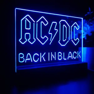 AC-DC Back In Black LED Desk Light