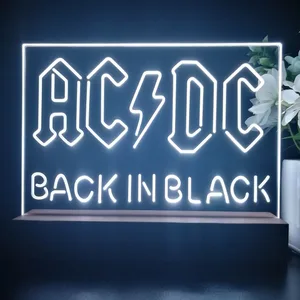 AC-DC Back In Black LED Desk Light