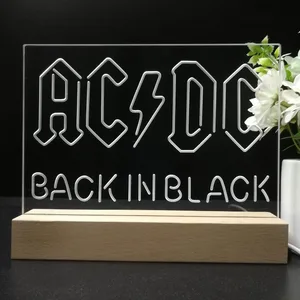 AC-DC Back In Black LED Desk Light