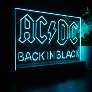 AC-DC Back In Black LED Desk Light
