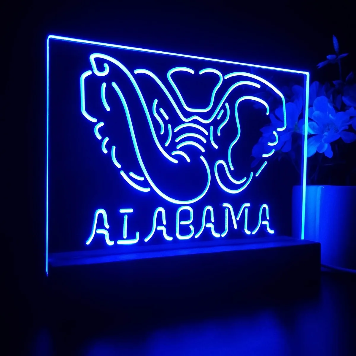 Alabama Crimson Tide Logo 1 LED Desk Light