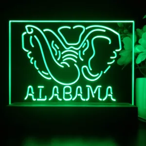 Alabama Crimson Tide Logo 1 LED Desk Light