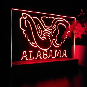 Alabama Crimson Tide Logo 1 LED Desk Light
