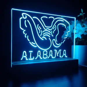 Alabama Crimson Tide Logo 1 LED Desk Light