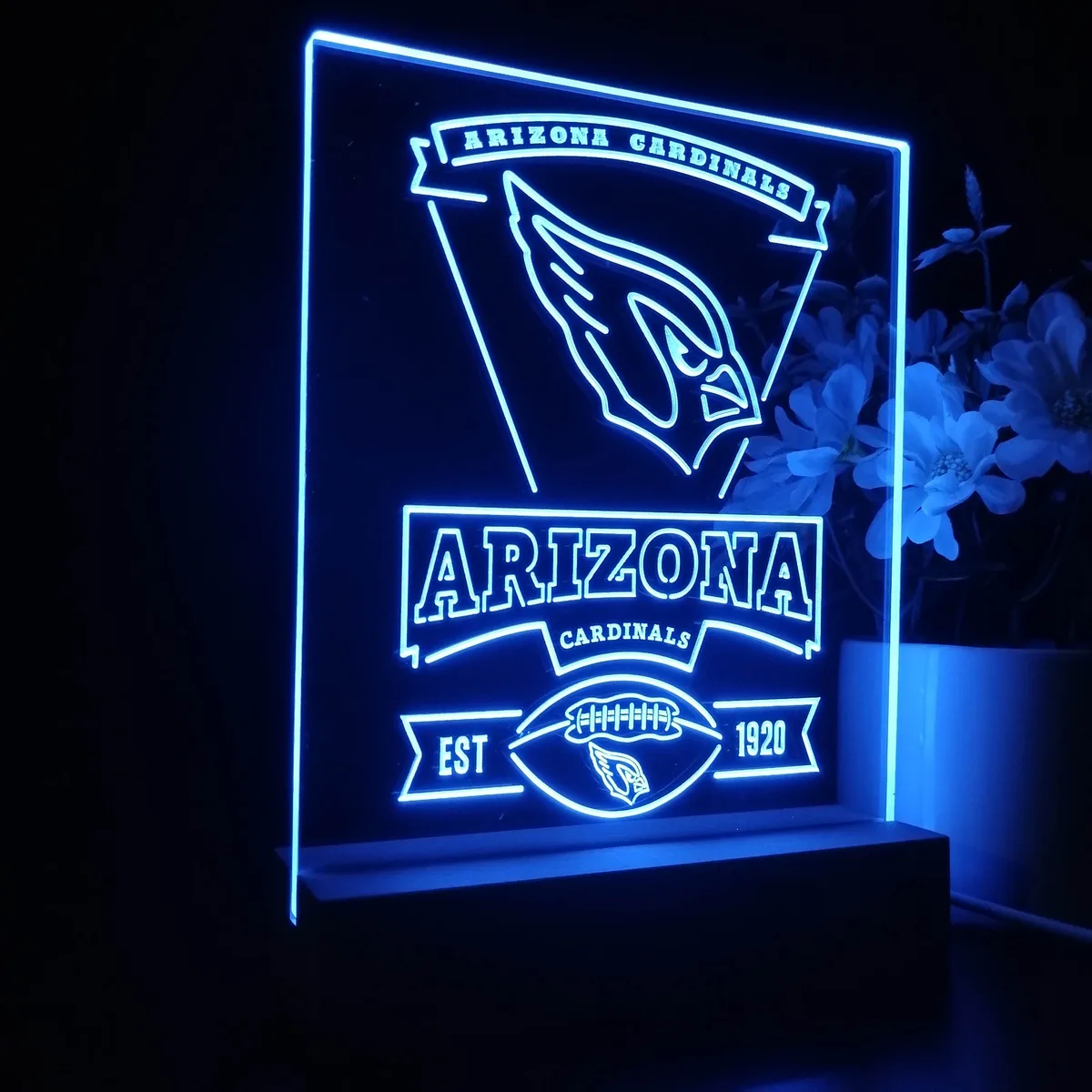 Arizona Cardinals EST 1920 LED Desk Light