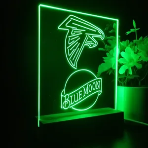 Atlanta Falcons Blue Moon LED Desk Light