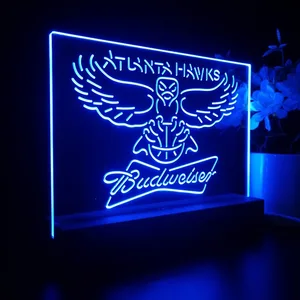 Atlanta Hawks Budweiser LED Desk Light