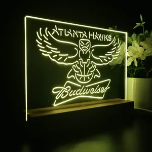 Atlanta Hawks Budweiser LED Desk Light