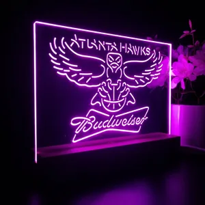 Atlanta Hawks Budweiser LED Desk Light