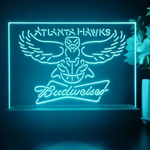 Atlanta Hawks Budweiser LED Desk Light