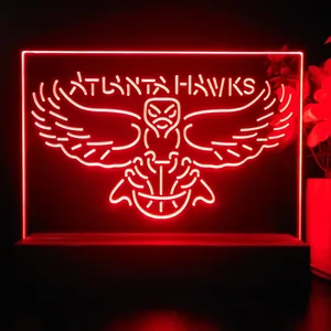 Atlanta Hawks Logo LED Desk Light - Legacy Edition