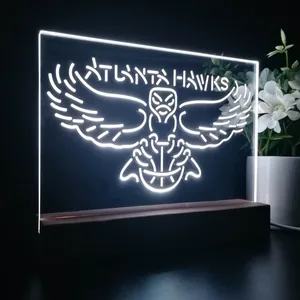 Atlanta Hawks Logo LED Desk Light - Legacy Edition